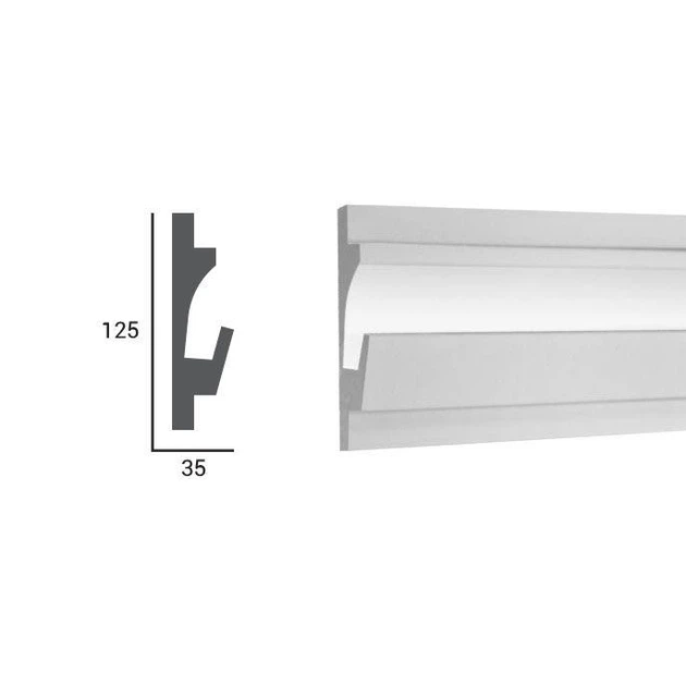 Карниз Tesori KD401 (125x35)мм - Фото 4 Карниз Tesori KD401 (125x35)мм - изображение 4