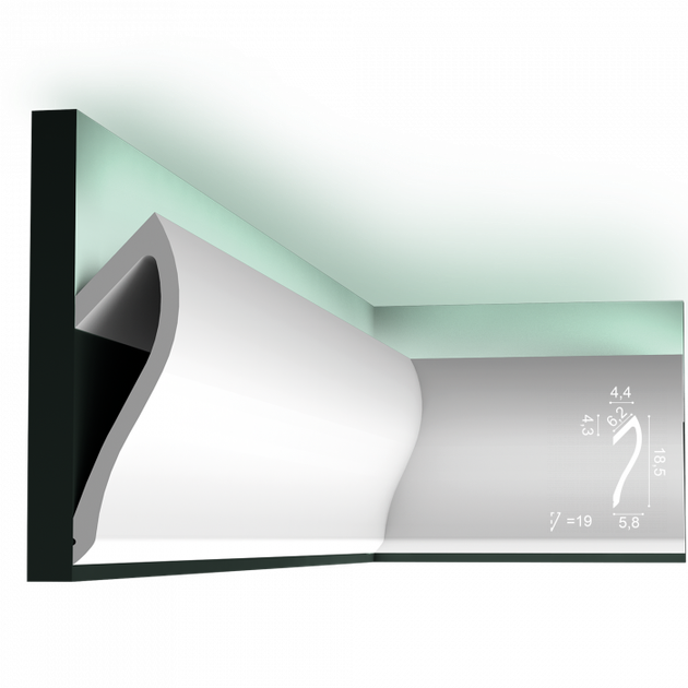 Карниз Orac Decor C371 (185x58)мм - Фото 1 Карниз Orac Decor C371 (185x58)мм - изображение 1
