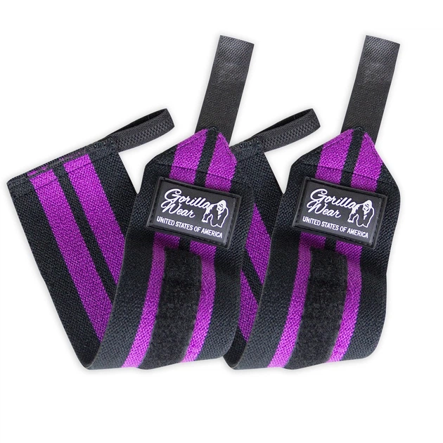 Кистевые бинты Gorilla Women's Wrist Wraps Black/Purple (4384302079) - Фото 1 Кистевые бинты Gorilla Women's Wrist Wraps Black/Purple (4384302079) - изображение 1
