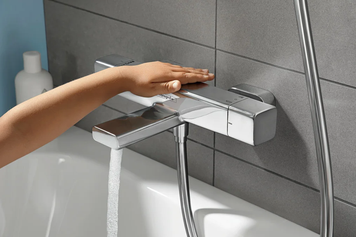 Cмеситель для ванны с термостатом HANSGROHE ECOSTAT E хром латунь 15774000 - изображение 4