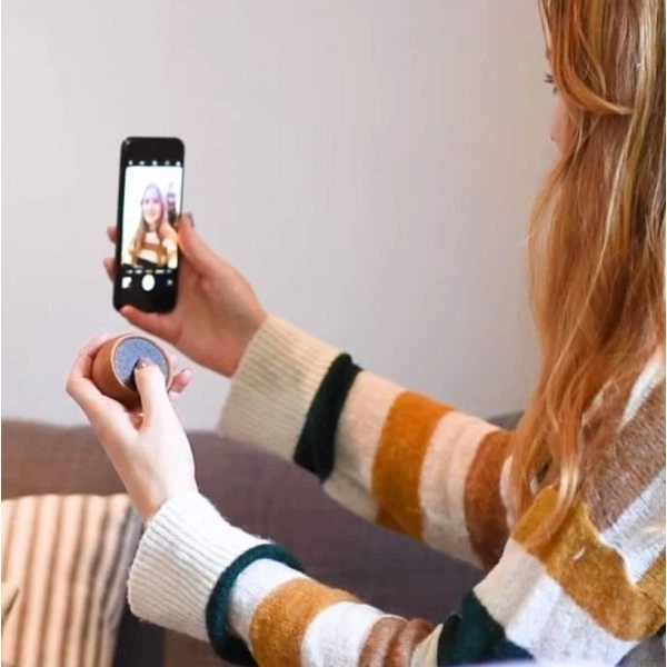 Бездротова колонка Gingko Tumbler Selfie 3 Вт Bluetooth V5.0 (Вишня) - зображення 5