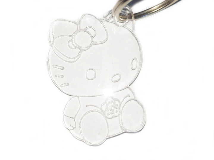Брелок BauTech Hello Kitty из акрила 4 см Белый (1005-542-00) - Фото 1 Брелок BauTech Hello Kitty из акрила 4 см Белый (1005-542-00) - изображение 1
