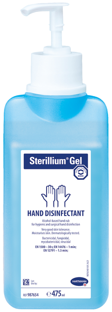 Акція на Гель для дезінфекції рук BODE Chemie Sterillium з дозатором 475 мл від Rozetka