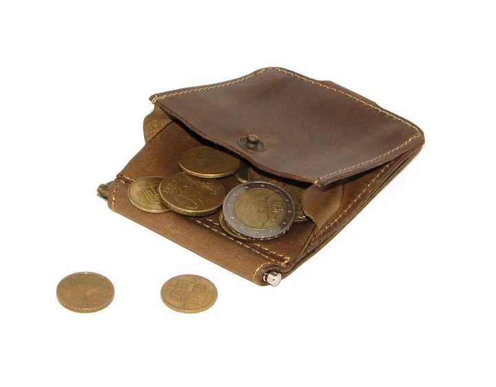 Затиск для грошей DNK Leather DNK Затиск-H дрібниця col.G - зображення 5