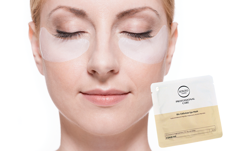 Біо-целюлозна маска під очі Ionto-Comed EYE MASK для боротьби з дрібними зморшками 10 шт - зображення 3