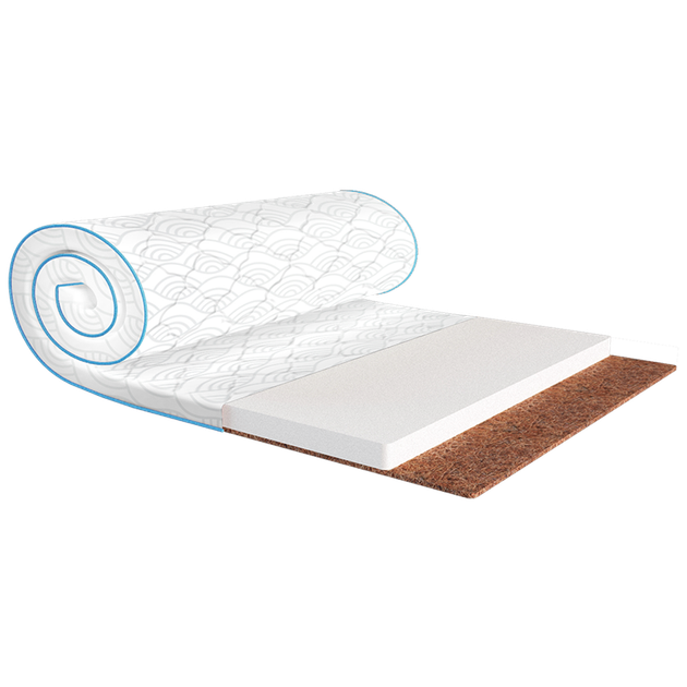 Мини-матрас Sleep/Fly mini FLEX 2в1 KOKOS жаккард 90х200см - Фото 1 Мини-матрас Sleep/Fly mini FLEX 2в1 KOKOS жаккард 90х200см - изображение 1
