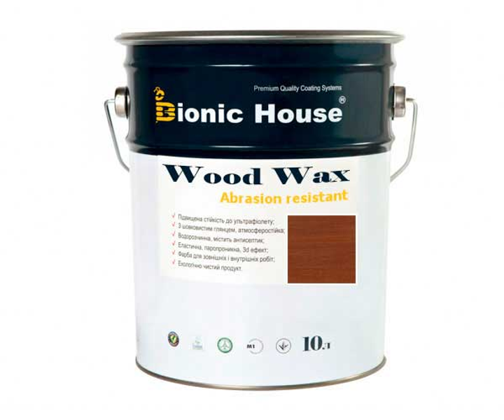 Краска для дерева WOOD WAX Bionic-House 10л Каштан – низькі ціни .