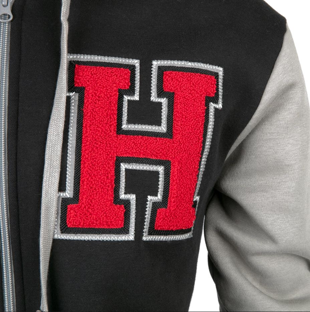 Толстовка JINX World of Warcraft Hoodie - Horde Varsity Black/Cool Grey/Red, 2XL - изображение 3