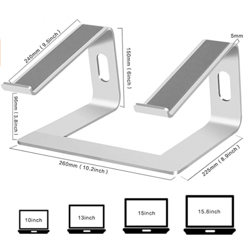 Подставка Soundance Laptop Stand Aluminum Silver - изображение 3