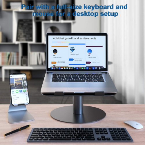 Подставка для ноутбука YoFeW Adjustable Laptop Stand 360 Space Gray - изображение 6