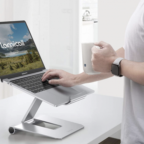 Подставка Lamicall Laptop Stand Adjustable Notebook Riser Silver - изображение 2