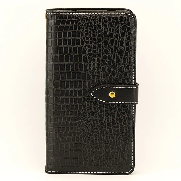 Чехол Croc для Iphone 5 / 5s / SE книжка кожа PU черный - изображение 2