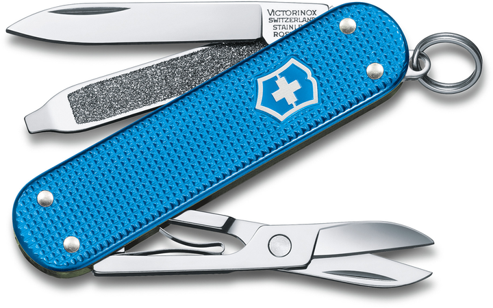 Складной нож Victorinox CLASSIC SD 58мм/1сл/5функ/рифл.голуб (Lim.Ed. 2020) Vx06221.L20 - изображение 1