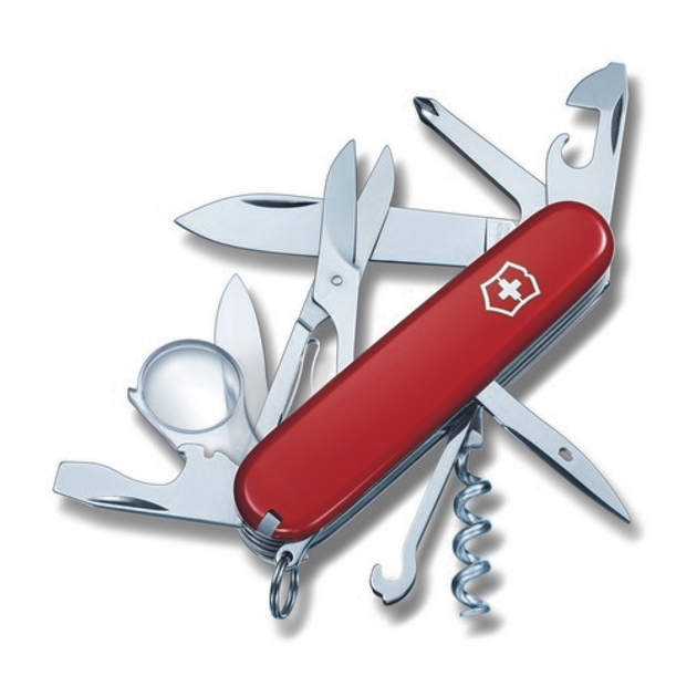 Складной нож Victorinox EXPLORER 91мм/16функ/крас /штоп/ножн/лупа/отверт/крюк Vx16703 - изображение 1