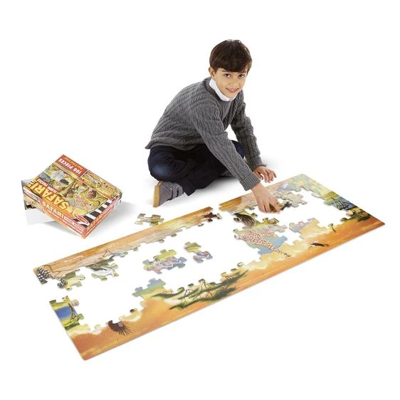 Мега-пазл "Сафари", 100 элементов Melissa & Doug (MD12873) - Фото 3 Мега-пазл "Сафари", 100 элементов Melissa & Doug (MD12873) - изображение 3