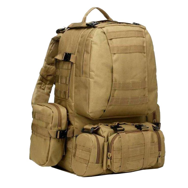 Рюкзак тактический с подсумками (55л), койот - изображение 1