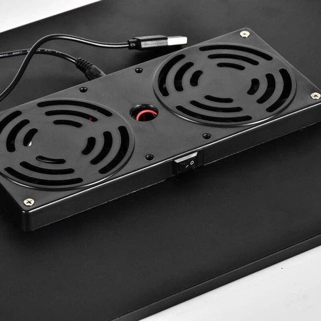 Столик для ноутбука Laptop Table Plus T8 с активным охлаждением 2 вентилятора компактный - изображение 2