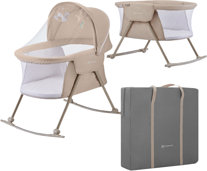 Люлька-гойдалка Kinderkraft Lovi Beige 3-в-1 (KKLLOVIBEG0000) (158789) - зображення 1