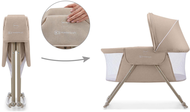 Люлька-гойдалка Kinderkraft Lovi Beige 3-в-1 (KKLLOVIBEG0000) (158789) - зображення 9