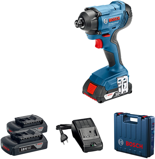 Акумуляторний ударний гайковерт Bosch Professional GDR 180-LI + 2 GBA ...