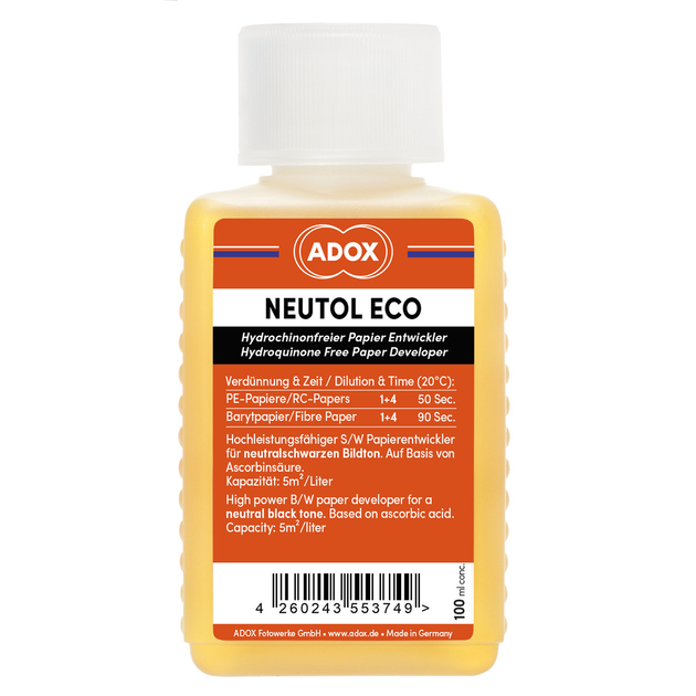 Проявитель ADOX Neutol Eco 100 ml Concentrate для чёрно- белой ...