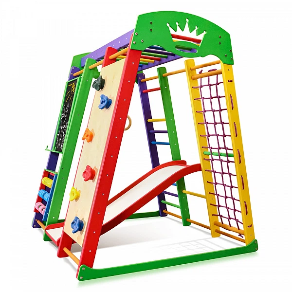 Детский спортивный игровой комплекс Baby Sport SB Акварелька Дерево 132х124х150 см (Plus 4) - изображение 3