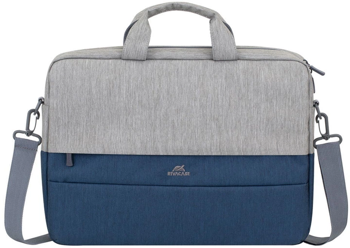 Сумка для ноутбука RIVACASE 7532 15.6" Grey/Dark blue (7532 (Grey/Dark blue)) - изображение 2