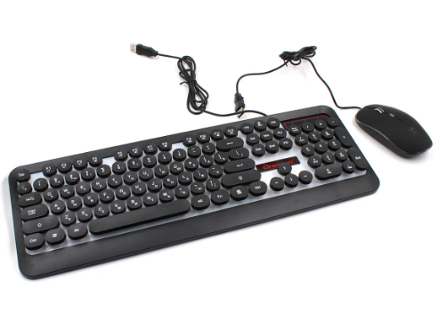 Комплект проводная Клавиатура и мышка LED GAMING KEYBOARD+Mouse HK3970 - изображение 5