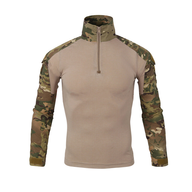 Тактическая рубашка Lesko A655 Camouflage 3XL (40р.) кофта с длинным рукавом камуфляжная армейская для военных (SKU_4256-12572) - изображение 1
