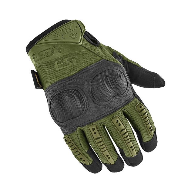 Рукавички тактичні повнопалі Lesko E005 Green L (SKU_5129-23293) - зображення 2