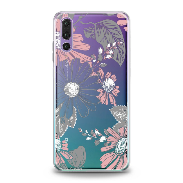 Чохол силіконовий для Huawei (Квітковий принт) Honor 10 хуавей хонор ...