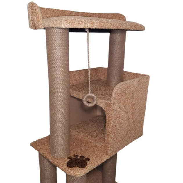 Whisker city deluxe cat home with clearance jute rope