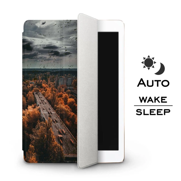 Чехол книжка, обложка для Apple iPad эпл айпад (Радиация, Припять) Air ...