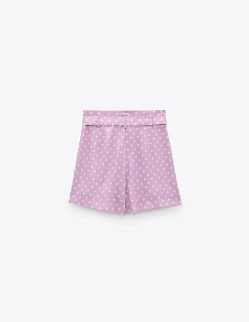 Шорти Zara Ж1068788 (8069/236/018А) колір бузковий S - зображення 2