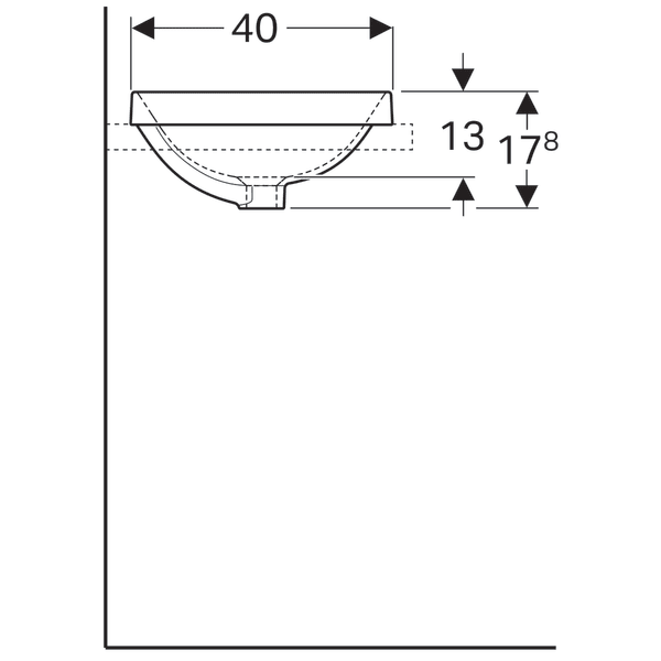Умывальник Geberit VariForm 60x48x17,8см (500.729.01.2) - изображение 2