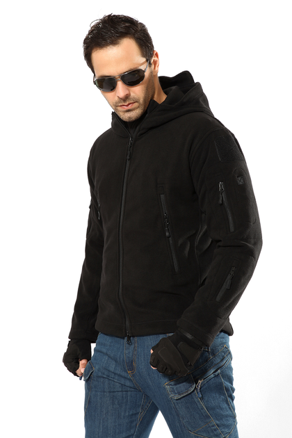 Тактична флісова куртка/кофта Pave Hawk black XXXXL Pave Hawk (new_69148) - изображение 2