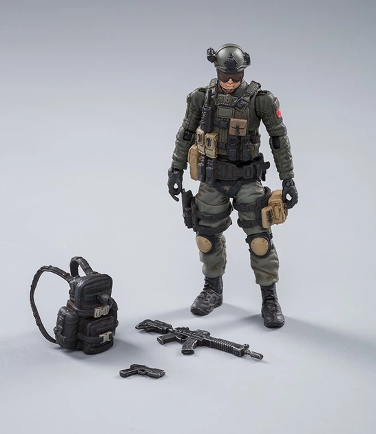 JOYTOY подвижная модель военного солдата Dark Source 1:18 10,5 см