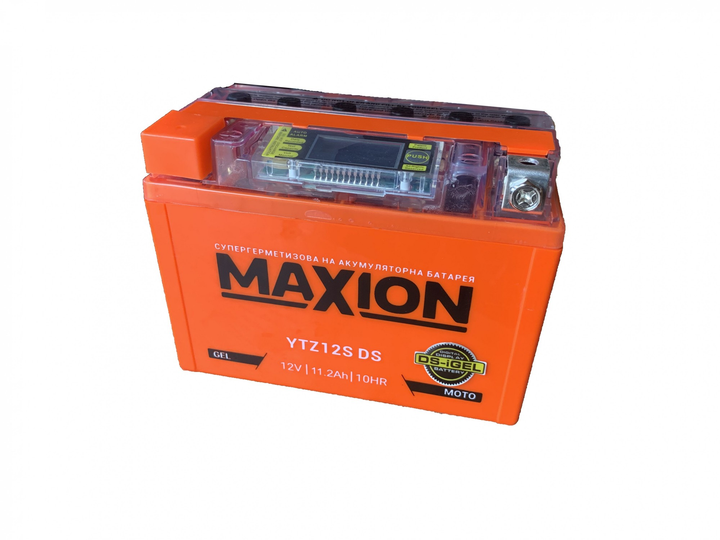 Мото аккумулятор MAXION YTZ12S-DS 12V 11.2Ah 230A (CCA) GEL – фото ...