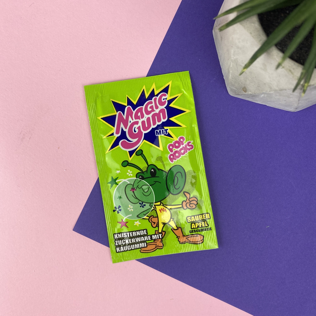 Шипучие леденцы Magic Gum яблочные со жвачкой 7 г от продавца: Vlipli ...