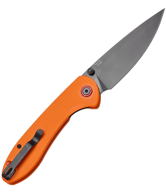Нож CJRB Knives Feldspar Black Blade AR-RPM9 Steel Оранжевый (27980302) - изображение 2