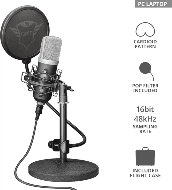 Мікрофон Trust GXT 252 Emita Streaming Microphone (21753) - зображення 13