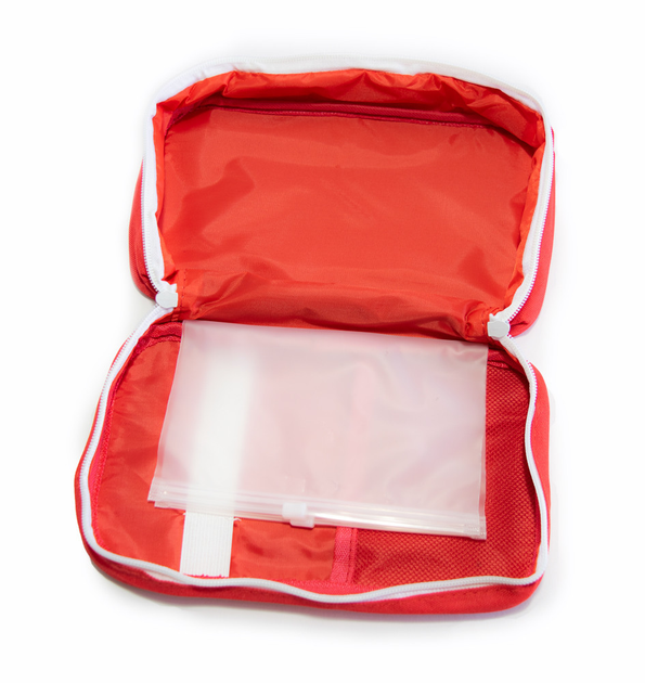 Домашня аптечка органайзер для зберігання ліків і таблеток First Aid Pouch Large Червоний - зображення 1