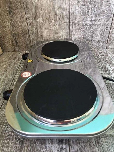 Плита электрическая Rainberg RB-007 двухконфорочная дисковая из нержавеющей стали - изображение 3