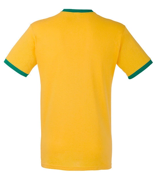 Футболка з манжетами Fruit of the Loom 2XL Сонячно-Жовтий / Яскраво Зелений (D0611680AM2XL) - Фото 2 Футболка з манжетами Fruit of the Loom 2XL Сонячно-Жовтий / Яскраво Зелений (D0611680AM2XL) - зображення 2