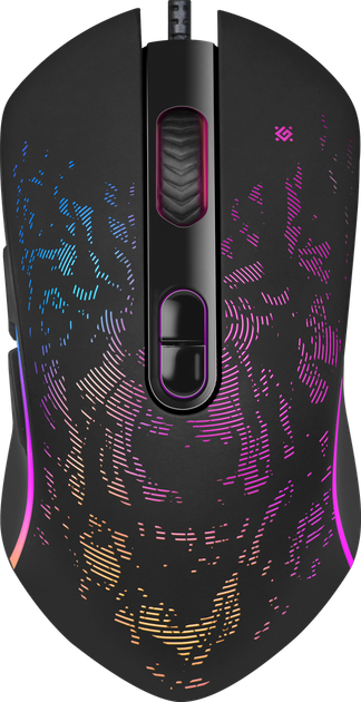 Mysz Defender Witcher GM-990 RGB USB Black (4714033529907) - Zdjęcie 2 Mysz Defender Witcher GM-990 RGB USB Black (4714033529907) - obraz 2