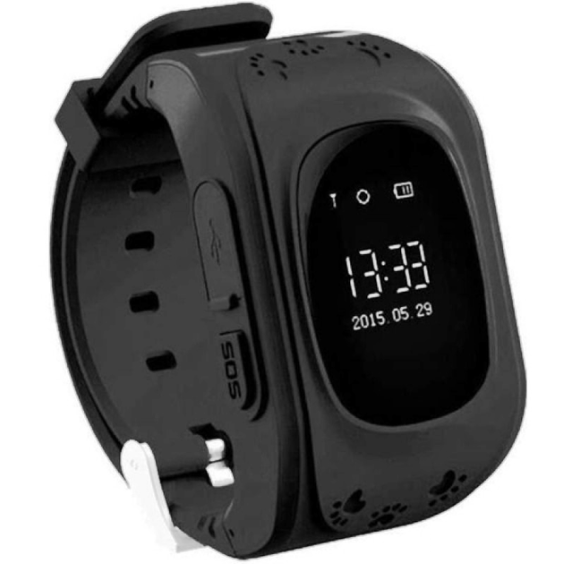 Дитячі телефон-годинник з GPS трекером Smart Baby Watch Q50 Black - зображення 4