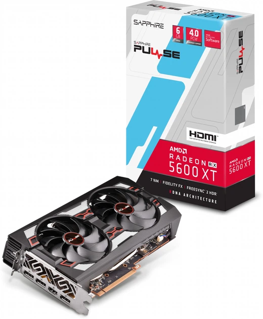 Видеокарта Sapphire PCI-Ex Radeon RX 5600 XT Pulse 6GB GDDR6 (192bit) (1615/14000) (HDMI, 3 x DisplayPort) (11296-01-20G) - изображение 6