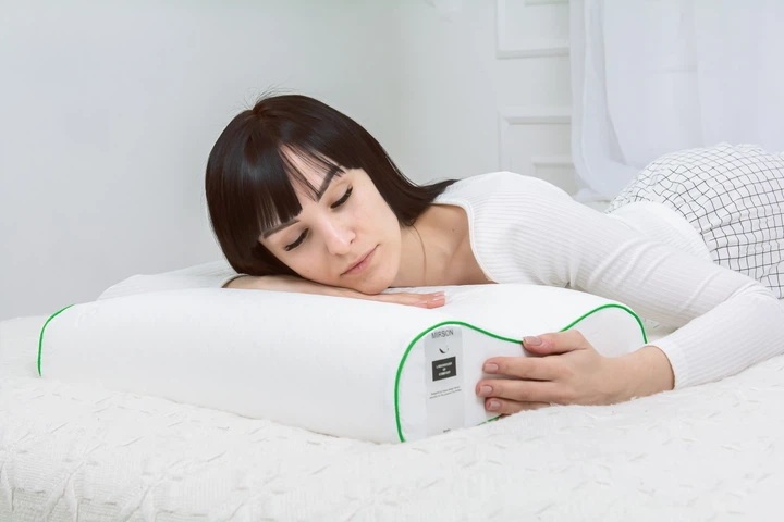Подушка ортопедическая MirSon №6037 Green nature Julia Aero 58х40х10.5 (2200003261608) - изображение 9