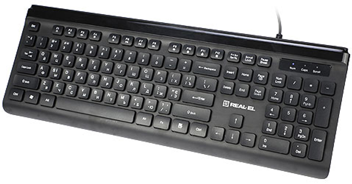Клавиатура проводная Real-El 7085 Comfort USB (EL123100032) - изображение 3