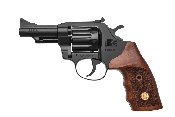 Револьвер під набій Флобера Alfa mod. 431 ворон/дерево. 14310056 - зображення 1